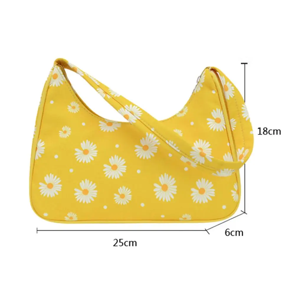 Fashion Flower Daisy Women Handbag Portable Classic Texture Creative Durable Chic Nylon Small Underarm Shoulder Tote Bags
Fashion Flower Daisy Women Handbag Portable Classic Texture Creative Durable Chic Nylon Small Underarm Shoulder Tote Bags
