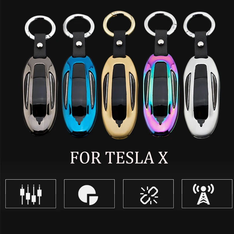New Zinc Alloy Car Remote Smart Keyless Key Fob Cover Keychain Fit For Tesla X Accessories
New Zinc Alloy Car Remote Smart Keyless Key Fob Cover Keychain Fit For Tesla X Accessories