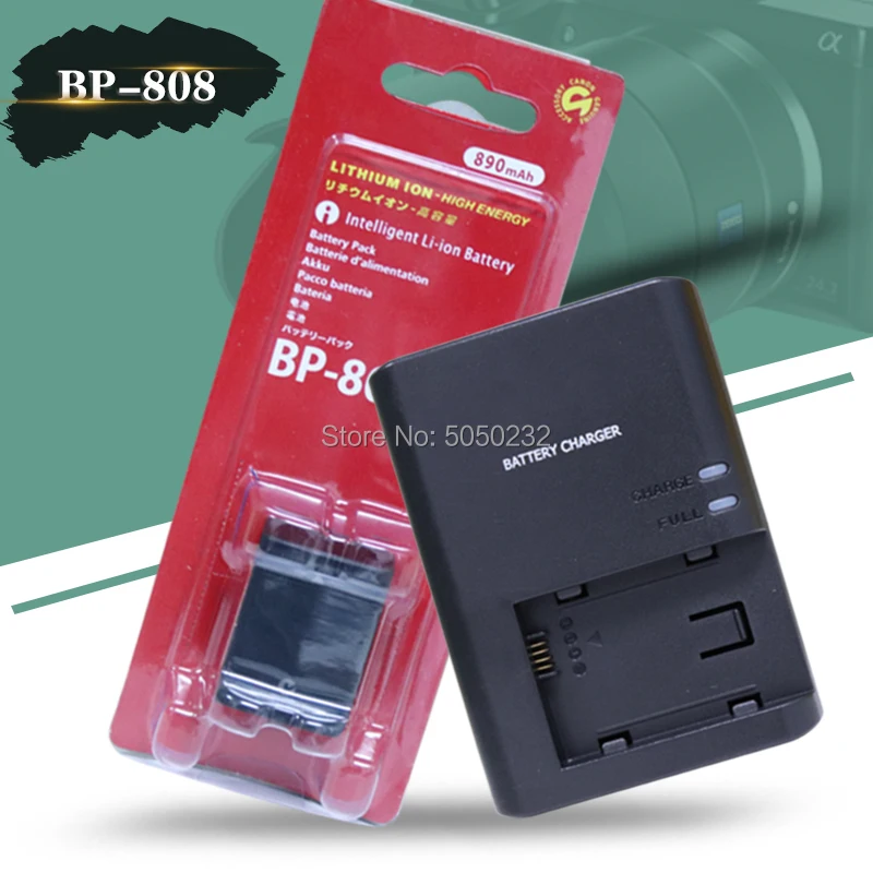 1pcs 7.4V 890mAh BP-808 809 Battery For Durable FS200/FS21/FS22/HG21/HG20/HF200/HF20 + Digital Camera CG-800E charger
1pcs 7.4V 890mAh BP-808 809 Battery For Durable FS200/FS21/FS22/HG21/HG20/HF200/HF20 + Digital Camera CG-800E charger