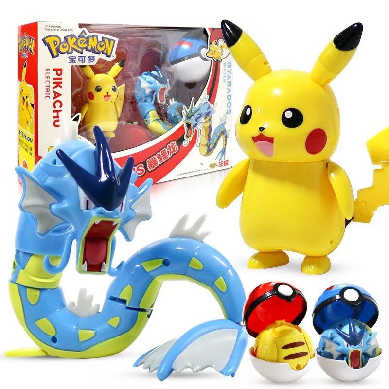 Pokemon Pocket Monster Pokeball Deformation Toys Mewtwo Pikachu Solgaleo Lunala Charizard Venusaur Gyarados Anime Figure Model
Pokemon Pocket Monster Pokeball Deformation Toys Mewtwo Pikachu Solgaleo Lunala Charizard Venusaur Gyarados Anime Figure Model
