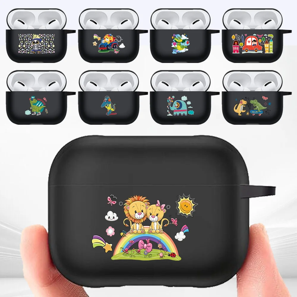 Cartoon Protective Sleeve for Apple AirPods Pro Silicone Soft Earphone Case High Quality Matte Black Anti-cratch Earphone Sleeve
Cartoon Protective Sleeve for Apple AirPods Pro Silicone Soft Earphone Case High Quality Matte Black Anti-cratch Earphone Sleeve