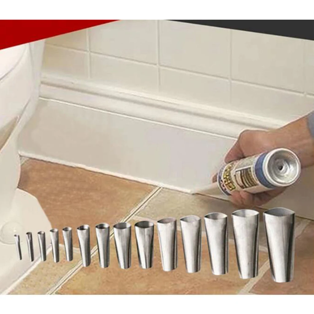 20pcs Caulking Finisher Kit Stainless Steel Caulk Nozzle Caulking Finisher, Assorted Sizes
20pcs Caulking Finisher Kit Stainless Steel Caulk Nozzle Caulking Finisher, Assorted Sizes