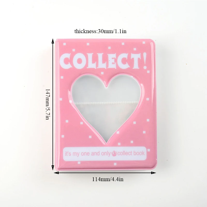 3Inches Cartoon Album Holds PVC Hollow Love Heart Model Photo Holder Photo Album Plug-in Letters Business Card Bag Card Holder
3Inches Cartoon Album Holds PVC Hollow Love Heart Model Photo Holder Photo Album Plug-in Letters Business Card Bag Card Holder