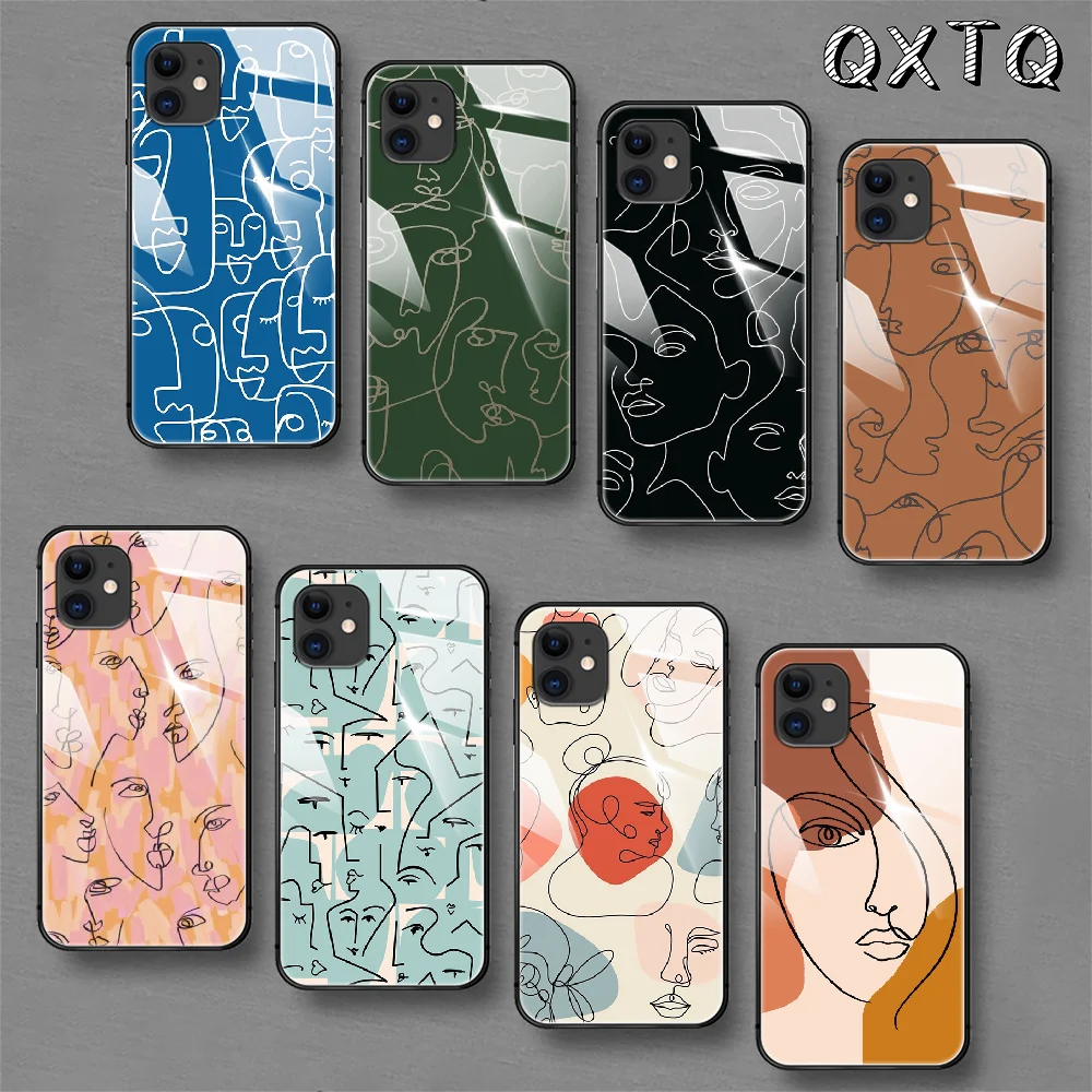 Line Face Facial Art Tempered Glass Phone Case For IPhone 5 6 7 8 11 12 13 S SE X Xs Xr Plus Pro Max IPhone13 Mini Cover Cell
Line Face Facial Art Tempered Glass Phone Case For IPhone 5 6 7 8 11 12 13 S SE X Xs Xr Plus Pro Max IPhone13 Mini Cover Cell