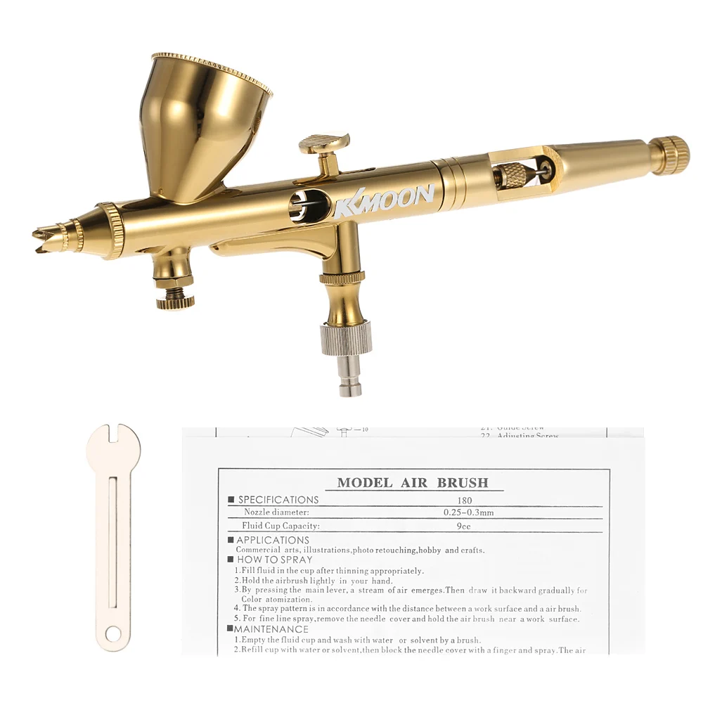 KKmoon 0.25mm Gravity Feed Dual-action Airbrush Kit Spray Gun Set Air Brush for Art Painting Tattoo Nail Art
KKmoon 0.25mm Gravity Feed Dual-action Airbrush Kit Spray Gun Set Air Brush for Art Painting Tattoo Nail Art