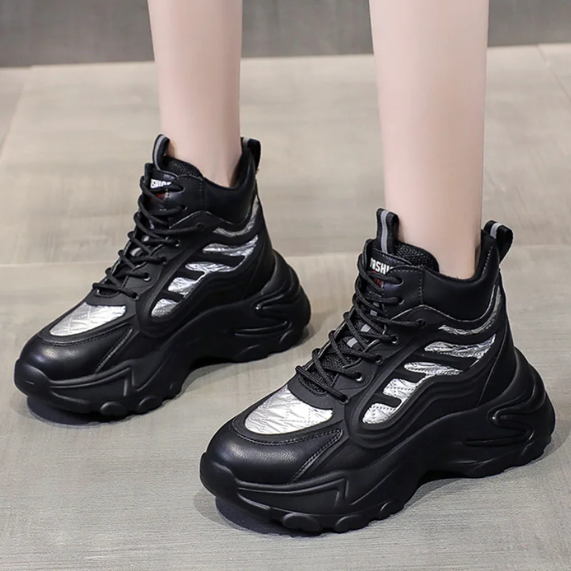 New Women's Sneakers Fashion Warm Winter Platform Shoes Women's Sports Shoes Lace Up Casual High-top Vulcanized Shoe Woman 2021
New Women's Sneakers Fashion Warm Winter Platform Shoes Women's Sports Shoes Lace Up Casual High-top Vulcanized Shoe Woman 2021