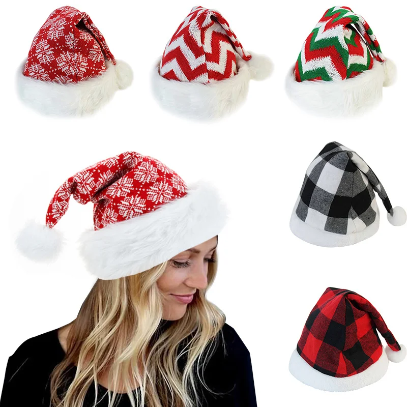 1pc Plush Knitted Christmas Hat High-Quality Santa Caps Christmas Decoration For Home Xmas Festival Party Year Decor
1pc Plush Knitted Christmas Hat High-Quality Santa Caps Christmas Decoration For Home Xmas Festival Party Year Decor
