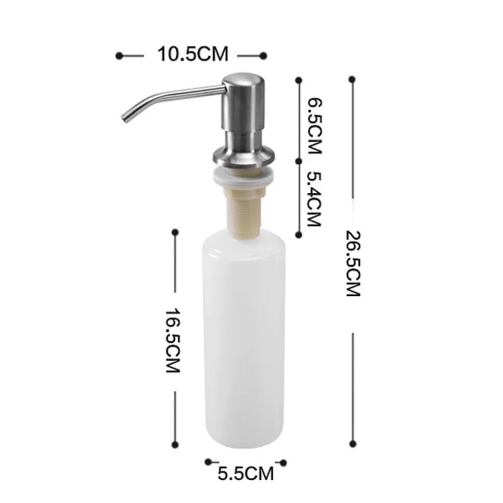 Kitchen Soap Dispensers Stainless Steel Kitchen Sink Counter top Soap Dispenser Plastic Bottle Kitchen Accessory
Kitchen Soap Dispensers Stainless Steel Kitchen Sink Counter top Soap Dispenser Plastic Bottle Kitchen Accessory