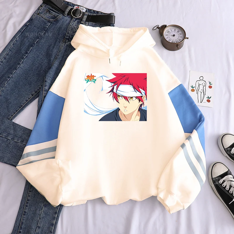 Толстовки Shokugeki no Souma из аниме продовольственные войны! Soma Cool Yukihira мужские и