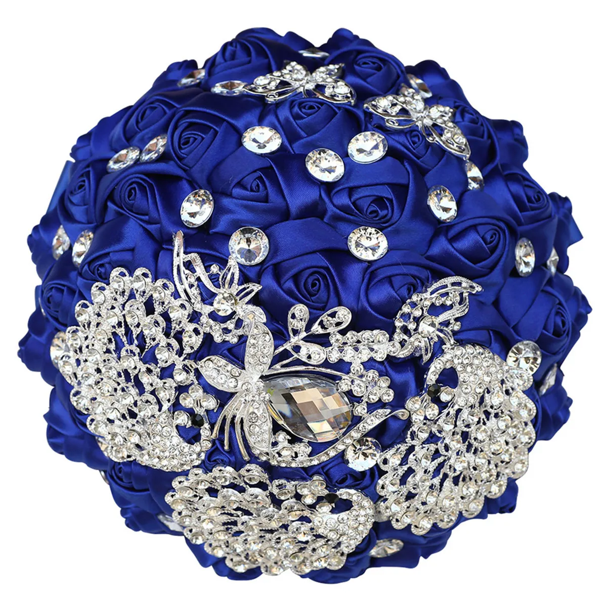 Hot Sale Royal Blue Pearl Rhinestones Bride Bridesmaid Brooch Bouquets Satin Rose Bouquets, Wedding Supplies BL001
Hot Sale Royal Blue Pearl Rhinestones Bride Bridesmaid Brooch Bouquets Satin Rose Bouquets, Wedding Supplies BL001