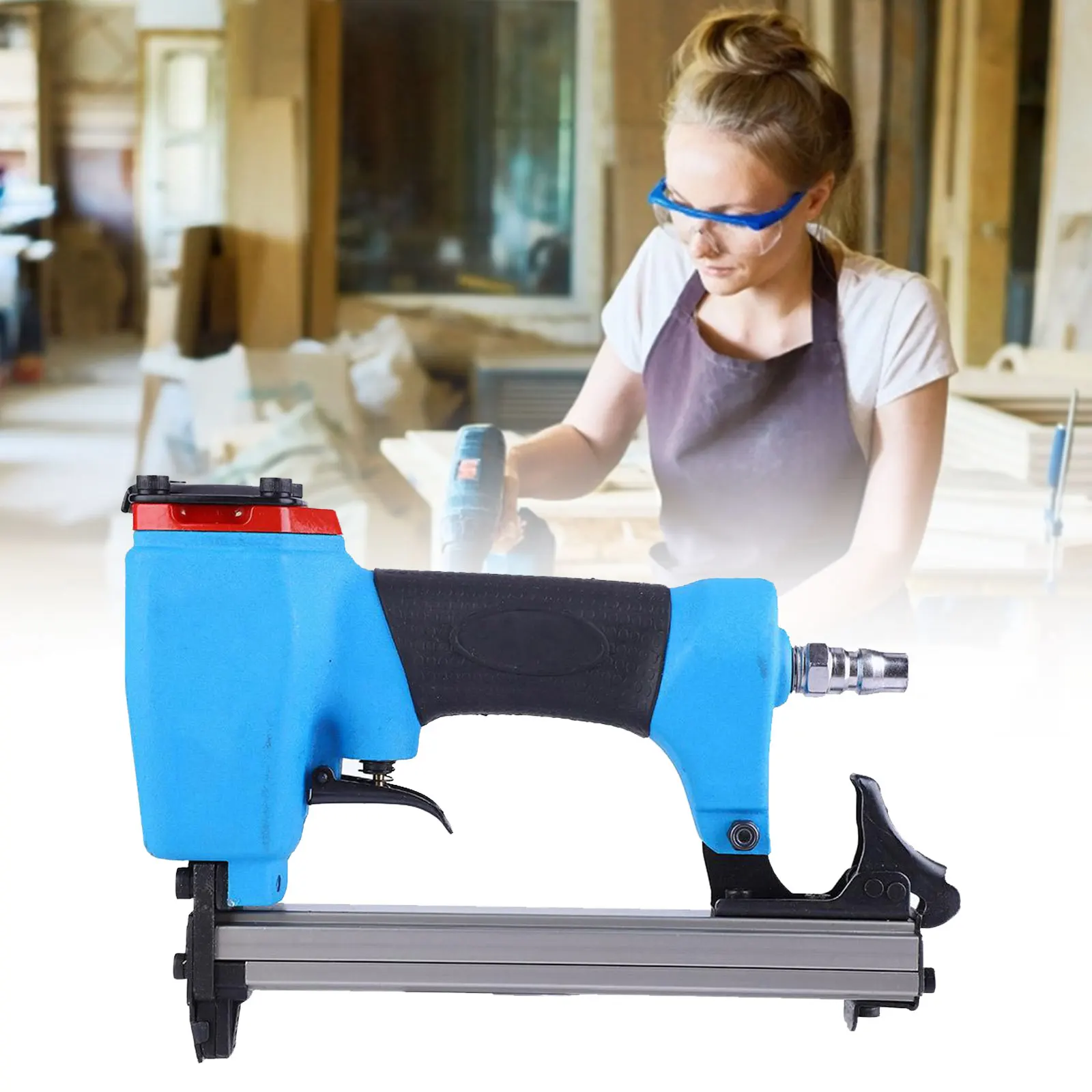 1013J Pneumatic Nail Gun Pneumatic Nailer Stapler Air Powered Staple Gun Woodworking Nail Tool Pneumatic Tool
1013J Pneumatic Nail Gun Pneumatic Nailer Stapler Air Powered Staple Gun Woodworking Nail Tool Pneumatic Tool
