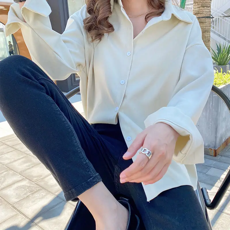 MINGLIUSILI Korean Style Shirts for Women Fashion 2021 Spring Solid Elegant Button Up Shirt Women Long Sleeve Casual Blouse
MINGLIUSILI Korean Style Shirts for Women Fashion 2021 Spring Solid Elegant Button Up Shirt Women Long Sleeve Casual Blouse