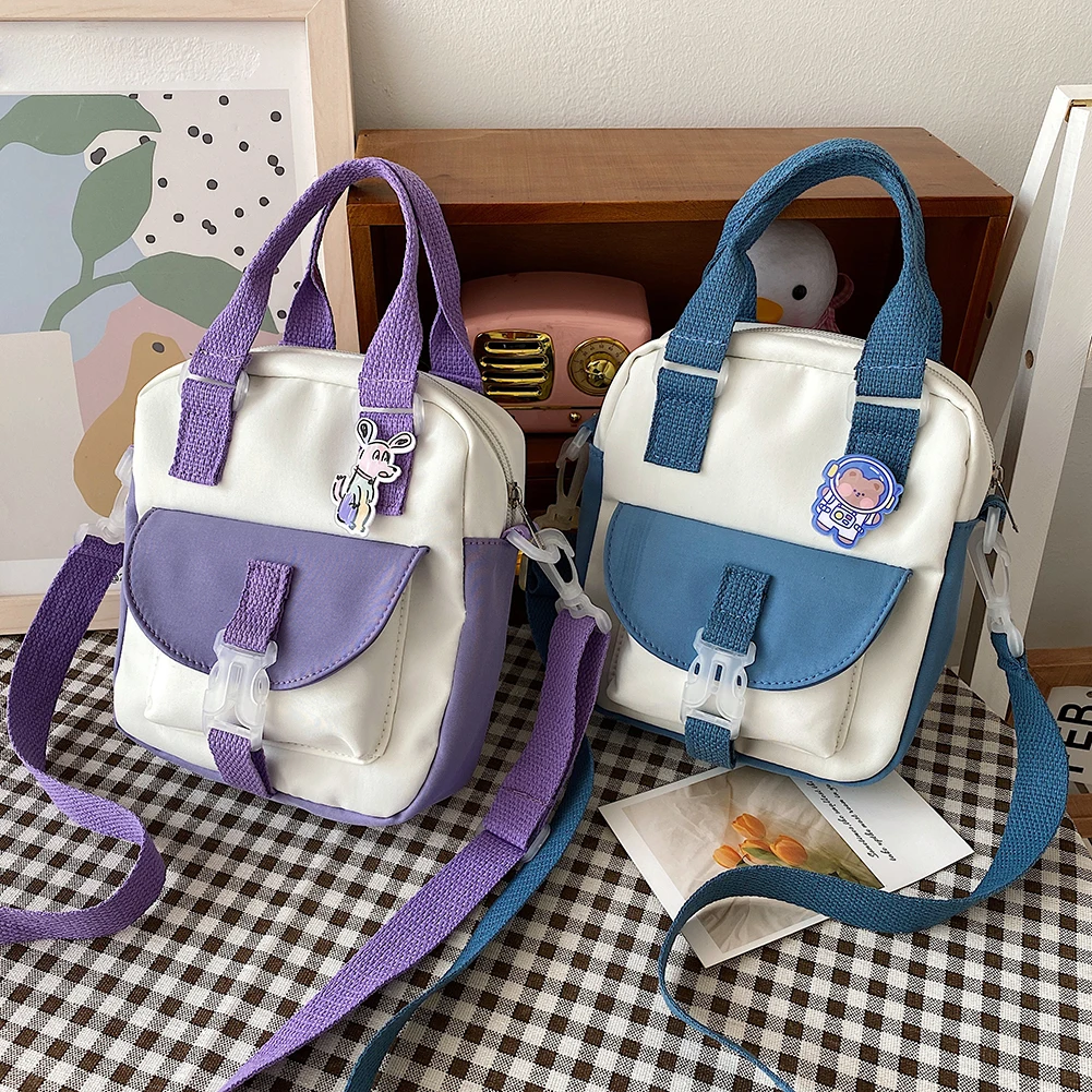 Fashion Women Shoulder Bag Contrast Color Canvas Mini Flap Crossbody Bag Flap Purse Shoulder Messenger Bags
Fashion Women Shoulder Bag Contrast Color Canvas Mini Flap Crossbody Bag Flap Purse Shoulder Messenger Bags