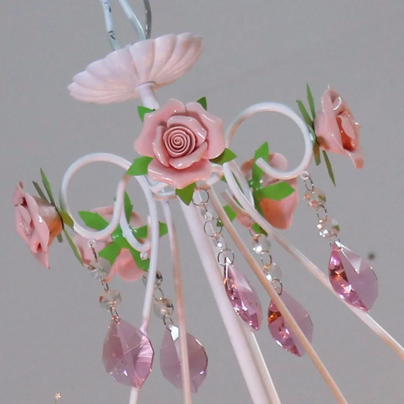 Pink Rose Wedding Chandelier Lighting Restaurant Chandeliers Crystal Lamp Ceiling Bedroom Chandelier Modern Lustre Crystal Light
Pink Rose Wedding Chandelier Lighting Restaurant Chandeliers Crystal Lamp Ceiling Bedroom Chandelier Modern Lustre Crystal Light