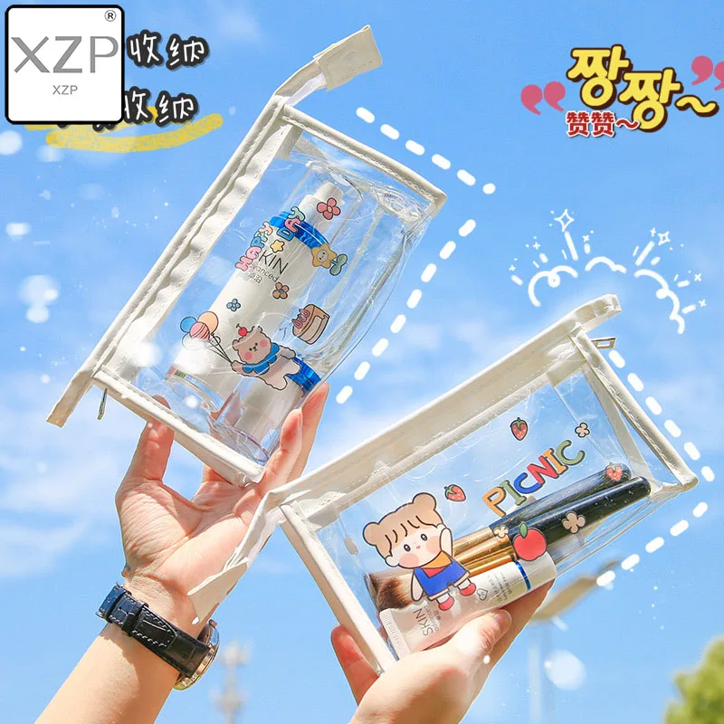 XZP Cartoon PVC Cosmetic Bag Transparent Travel Makeup Case Waterproof Wash Toiletry Make Up Organizer Portable Storage Pouch
XZP Cartoon PVC Cosmetic Bag Transparent Travel Makeup Case Waterproof Wash Toiletry Make Up Organizer Portable Storage Pouch
