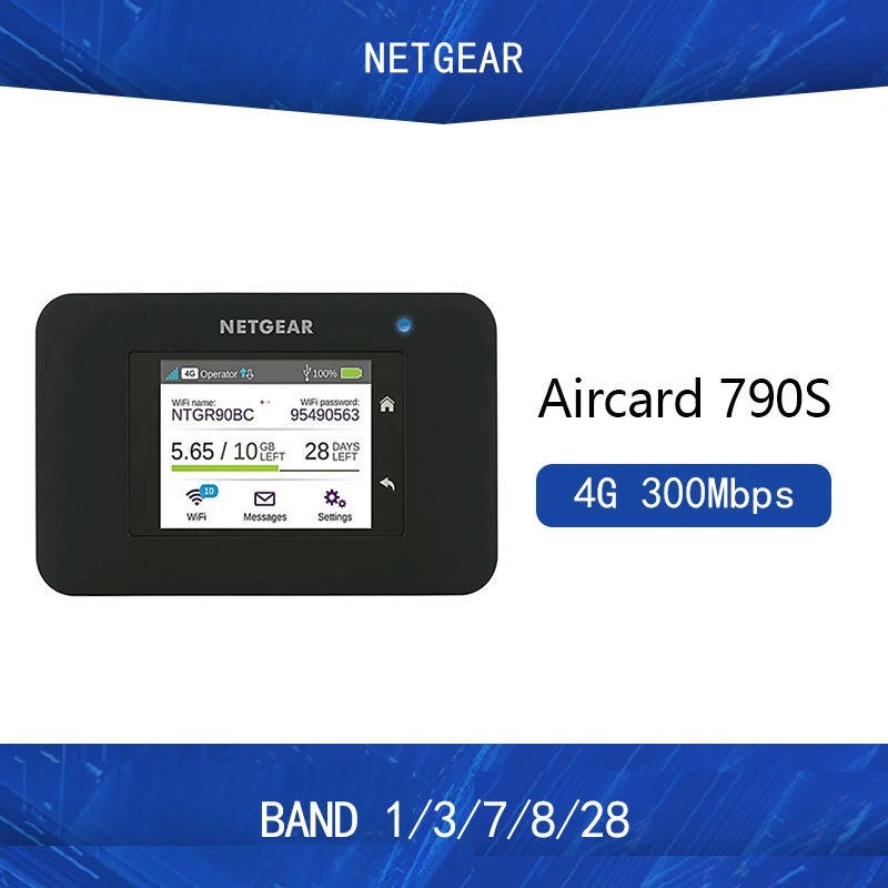 Новый разблокирована Netgear Aircard 790s (AC790S) 300 Мбит/с Cat 6 4G мобильная компиляция java
