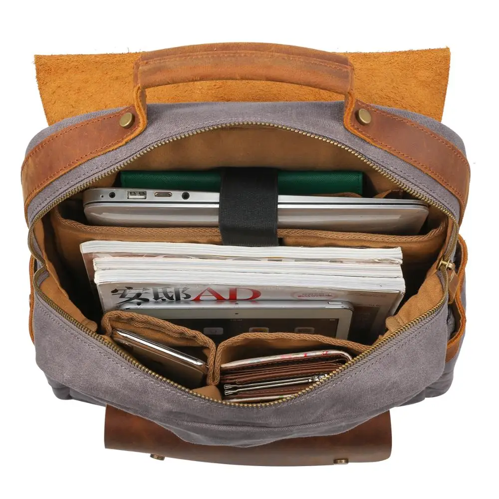 Wholesale Casual Canvas Backpack Waterproof Shoulder Schoolbag Men vintage Travel leather bag 20pcs/lot
Wholesale Casual Canvas Backpack Waterproof Shoulder Schoolbag Men vintage Travel leather bag 20pcs/lot