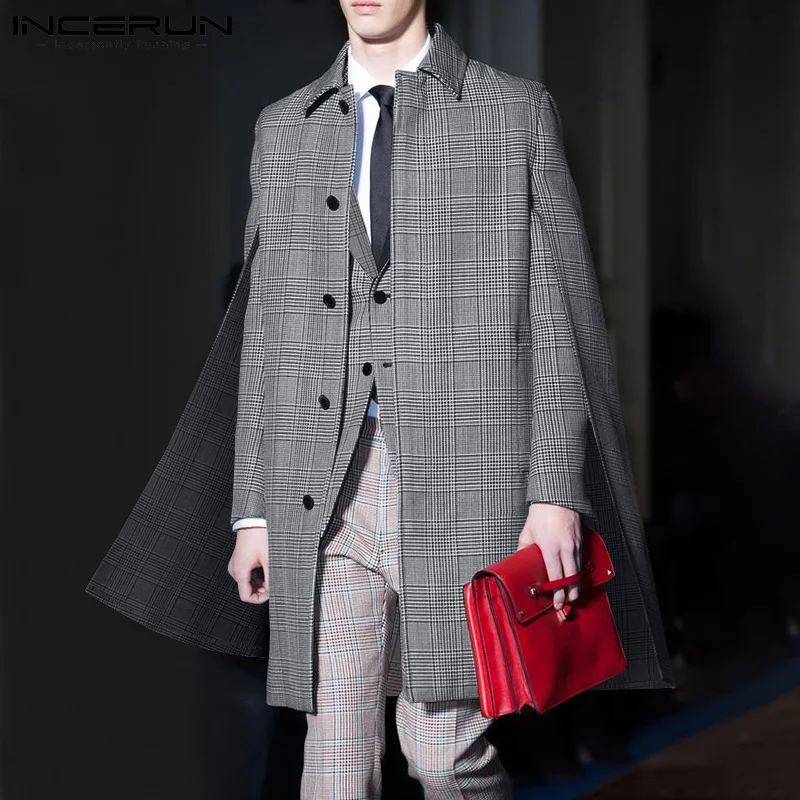 Stylish New Men Party Shows Trench All-match Simple Streetwear Mid-length Comeforable Striped Checkered Windbreaker Cloaks S-5XL
Stylish New Men Party Shows Trench All-match Simple Streetwear Mid-length Comeforable Striped Checkered Windbreaker Cloaks S-5XL