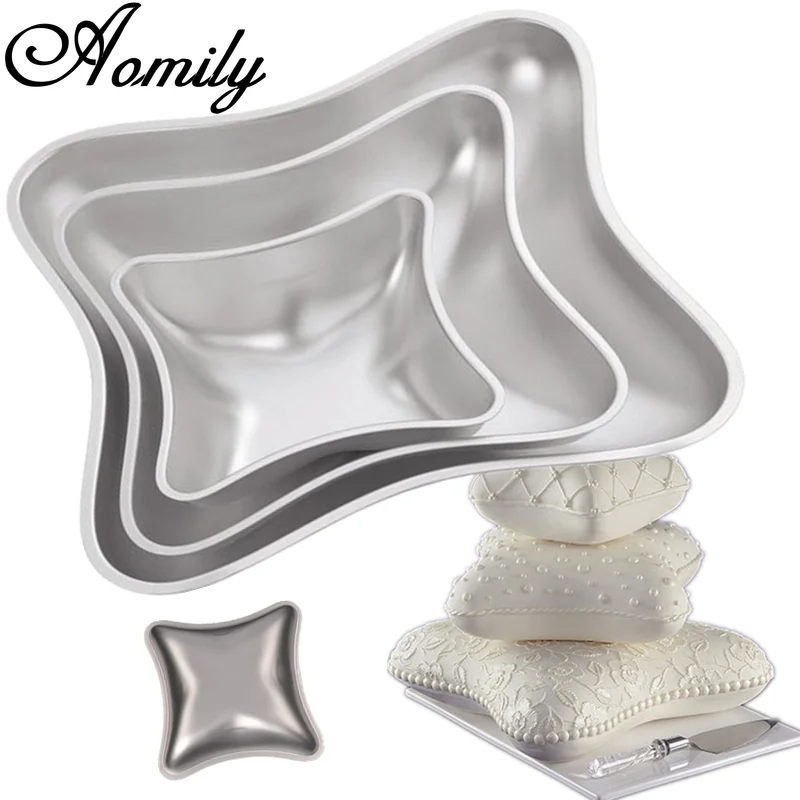Amoliy 3 Layer Cake Mold 3pcs Pillow Shape Cake Aluminum Mold Fondant Cake Decorating Molds Cake Decorating Tools Baking Tool
Amoliy 3 Layer Cake Mold 3pcs Pillow Shape Cake Aluminum Mold Fondant Cake Decorating Molds Cake Decorating Tools Baking Tool