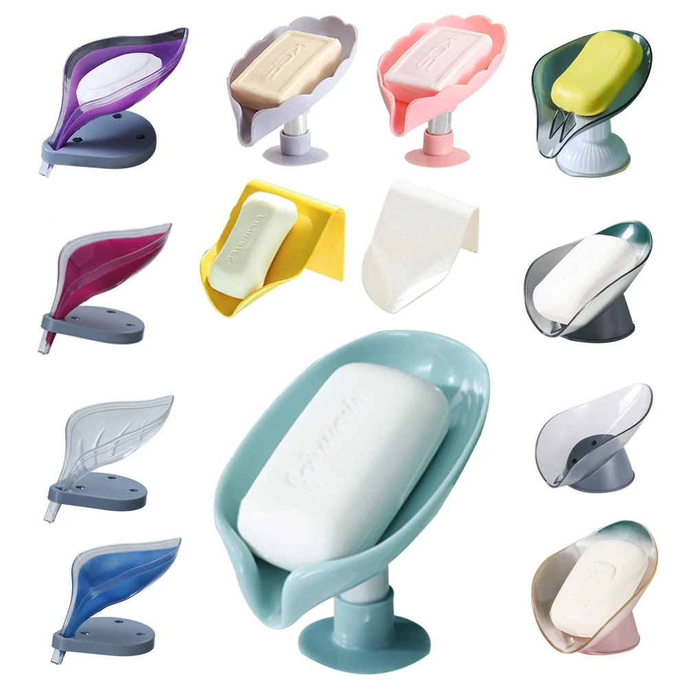 Suction Cup Soap Dish Box For Bathroom Shower Soap Holder with Drain Portable Leaf Shape Toilet Laundry Soap Rack Tray For Basin
Suction Cup Soap Dish Box For Bathroom Shower Soap Holder with Drain Portable Leaf Shape Toilet Laundry Soap Rack Tray For Basin