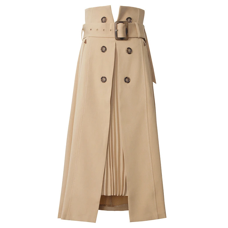 High Waist Brown Bandage Asymmetrical Pleated Temperament Half-body Skirt Women Fashion Tide New Spring Autumn 2021
High Waist Brown Bandage Asymmetrical Pleated Temperament Half-body Skirt Women Fashion Tide New Spring Autumn 2021