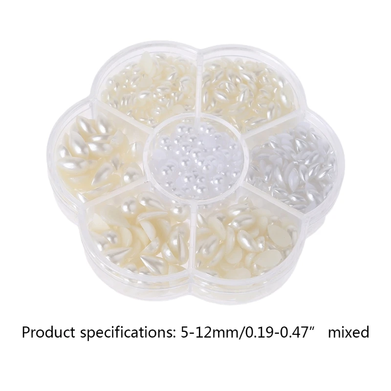 T3EC 1 Box Water Drop Multi-style Flat Bottom Non-porous Beads for Garment Sewing Supplies, 850 PCS
T3EC 1 Box Water Drop Multi-style Flat Bottom Non-porous Beads for Garment Sewing Supplies, 850 PCS