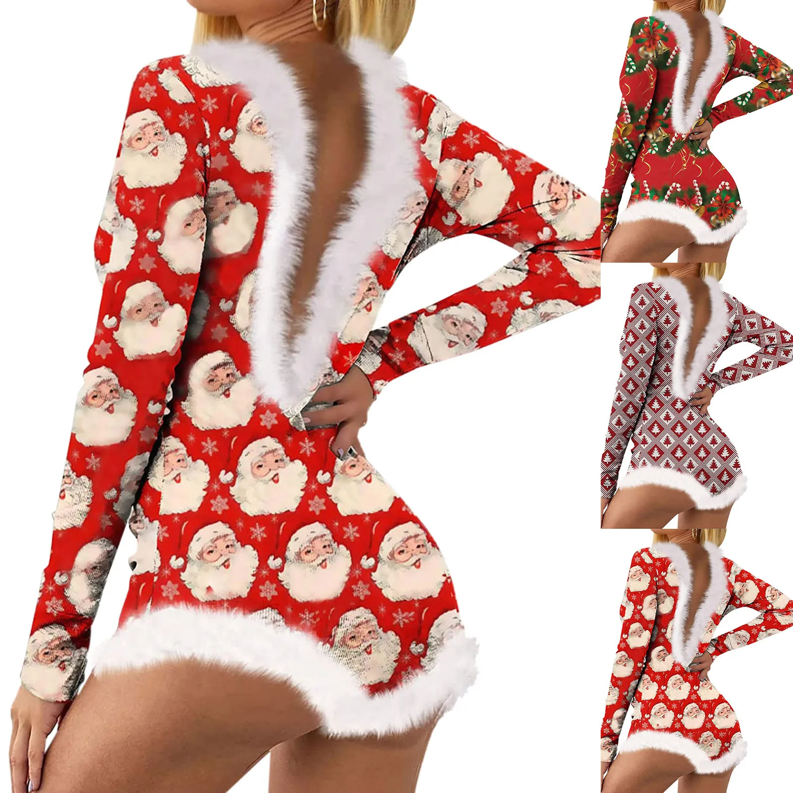 Women Christmas Romper Sets Cute Print Long Sleeve Nightwear Jumpsuit Warm Bodysuit Soft And Sexy Playsuit Romper
Women Christmas Romper Sets Cute Print Long Sleeve Nightwear Jumpsuit Warm Bodysuit Soft And Sexy Playsuit Romper