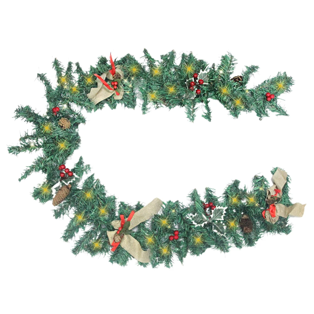 Christmas Rattan Garland Illuminated 1PC Christmas Garland with LED Lighting 1.8m Christmas Decoration for Home Holiday Party
Christmas Rattan Garland Illuminated 1PC Christmas Garland with LED Lighting 1.8m Christmas Decoration for Home Holiday Party