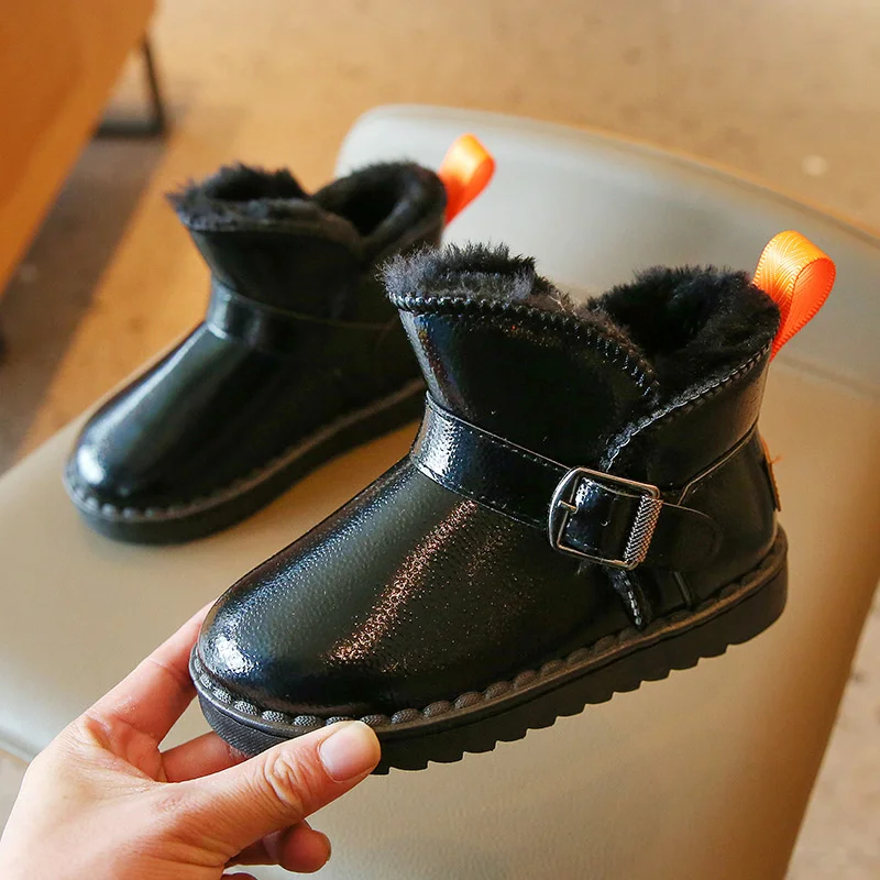 Winter Buckle Solid Boys Girl's Ankle Boots Plush Warm Thick Slip On Snow Boots For Kids Anti Slip Children's Fashion Boots
Winter Buckle Solid Boys Girl's Ankle Boots Plush Warm Thick Slip On Snow Boots For Kids Anti Slip Children's Fashion Boots