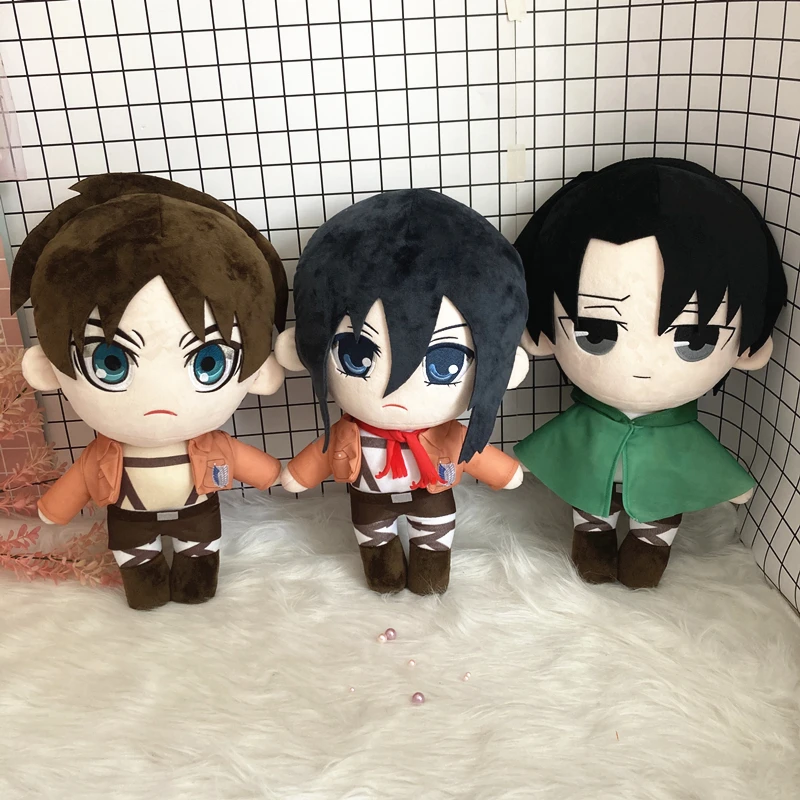 Attack on Titan Levi Doll Ackerman Plush Toy Stuffed Japanese Anime Soft Eren Mikasa Doll Plushies Cute Xmas Gifts 45cm Cartoon
Attack on Titan Levi Doll Ackerman Plush Toy Stuffed Japanese Anime Soft Eren Mikasa Doll Plushies Cute Xmas Gifts 45cm Cartoon