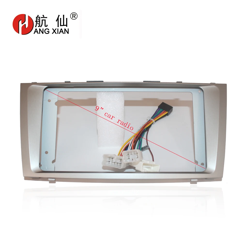 HANGXIAN 2 Din Car Radio Fascia frame for Toyota Camry AURION v40 2006-2011 car DVD player Panel Dash Kit Installation Frame
HANGXIAN 2 Din Car Radio Fascia frame for Toyota Camry AURION v40 2006-2011 car DVD player Panel Dash Kit Installation Frame