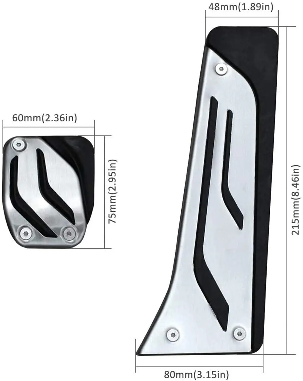 For BMW M2 M3 M4 M5 M6 Gas Brake Foot Pedal Cover Footrest Pads Trim Kit Set No Drill Steel Car Interior Accessories
For BMW M2 M3 M4 M5 M6 Gas Brake Foot Pedal Cover Footrest Pads Trim Kit Set No Drill Steel Car Interior Accessories