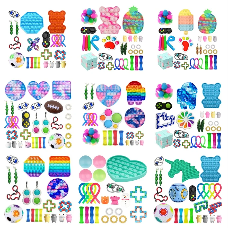 22pc/26pc Creative Adults Fidget Toy Set Cheap Sensory Fidget Toys Pack Children Squishy Sensory Antistress Relief Figet Toys
22pc/26pc Creative Adults Fidget Toy Set Cheap Sensory Fidget Toys Pack Children Squishy Sensory Antistress Relief Figet Toys