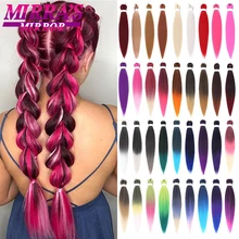 Braiding Hair Pre-stretched 26 Inch Hair Extensions for Afro Crochet Braids Synthetic Fake Hair DIY Pink Peach Red Jumbo Braid