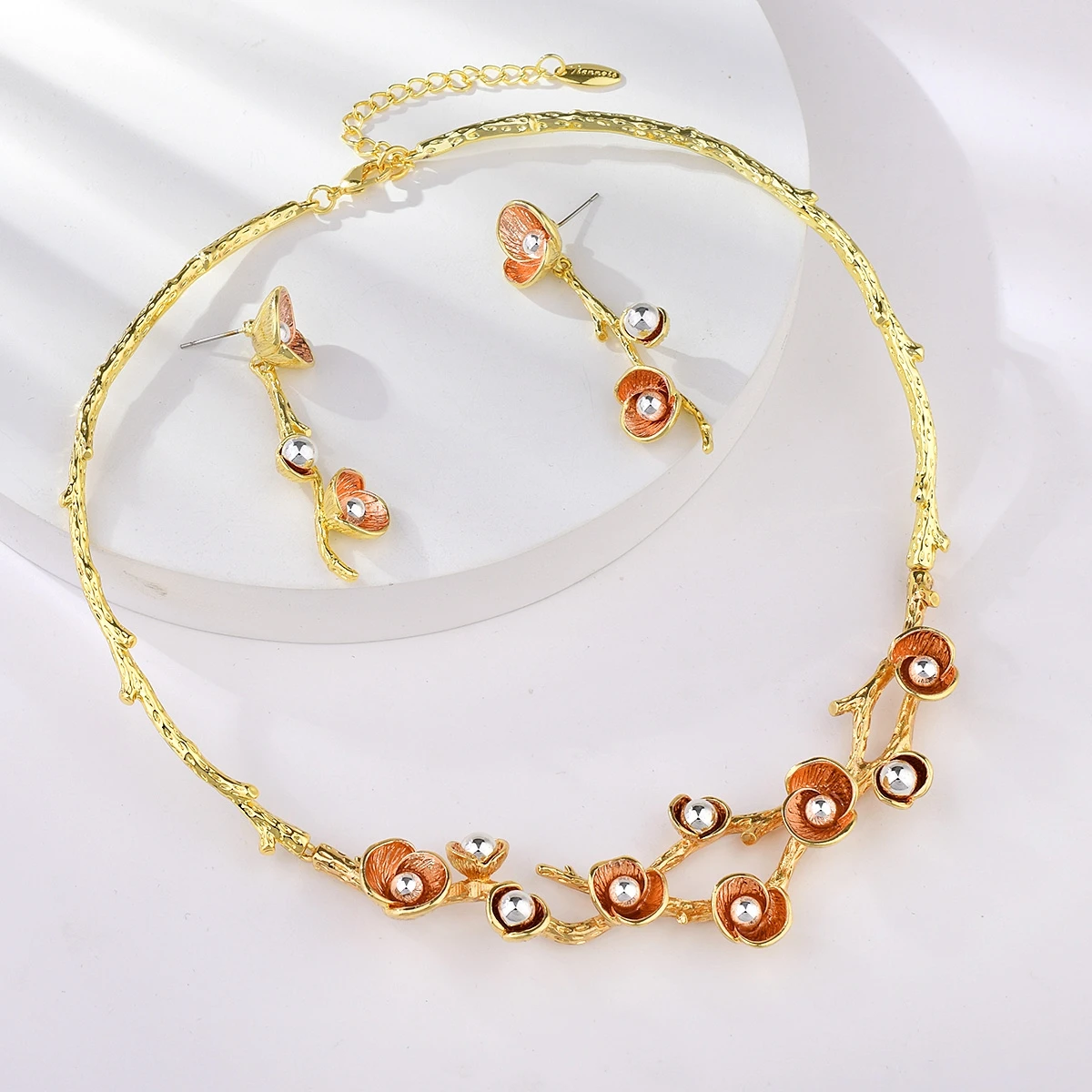 Viennois Flower Jewelry Sets for Women Pendant Necklace Earrings for Wedding Bridal Fashion Dubai Gold Jewelry Sets Accessories
Viennois Flower Jewelry Sets for Women Pendant Necklace Earrings for Wedding Bridal Fashion Dubai Gold Jewelry Sets Accessories