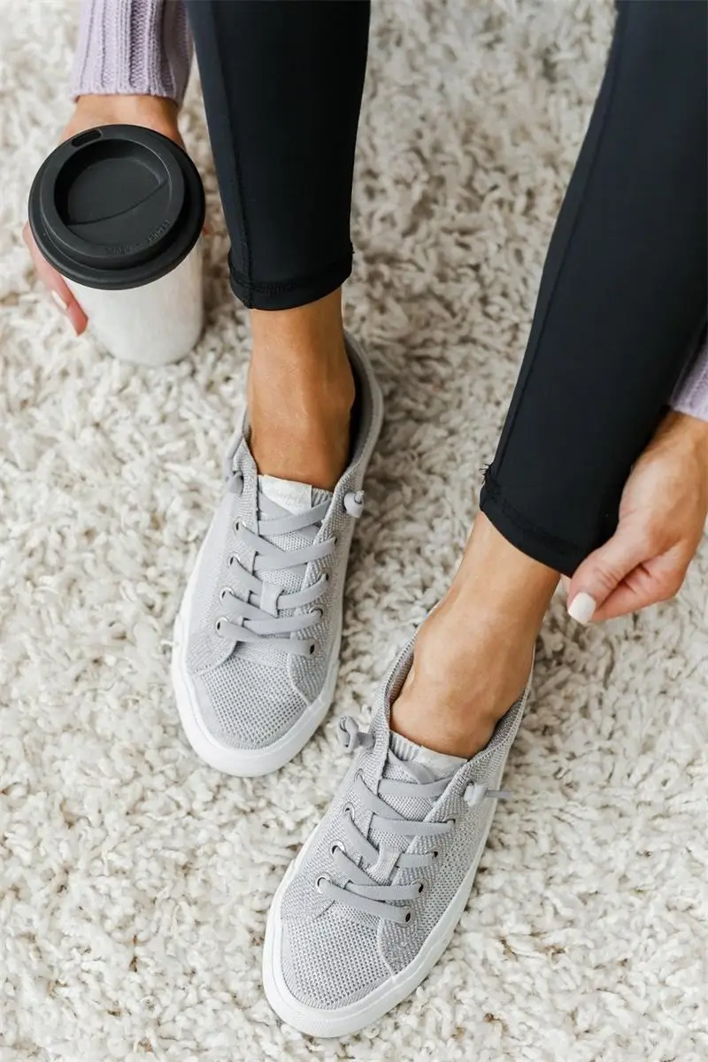 Women's Gray Knitted Mesh Surface Do The Old Retro Round Toe Flat-bottom Lace Comfortable and Versatile Fashion Sneakers 7KG055
Women's Gray Knitted Mesh Surface Do The Old Retro Round Toe Flat-bottom Lace Comfortable and Versatile Fashion Sneakers 7KG055