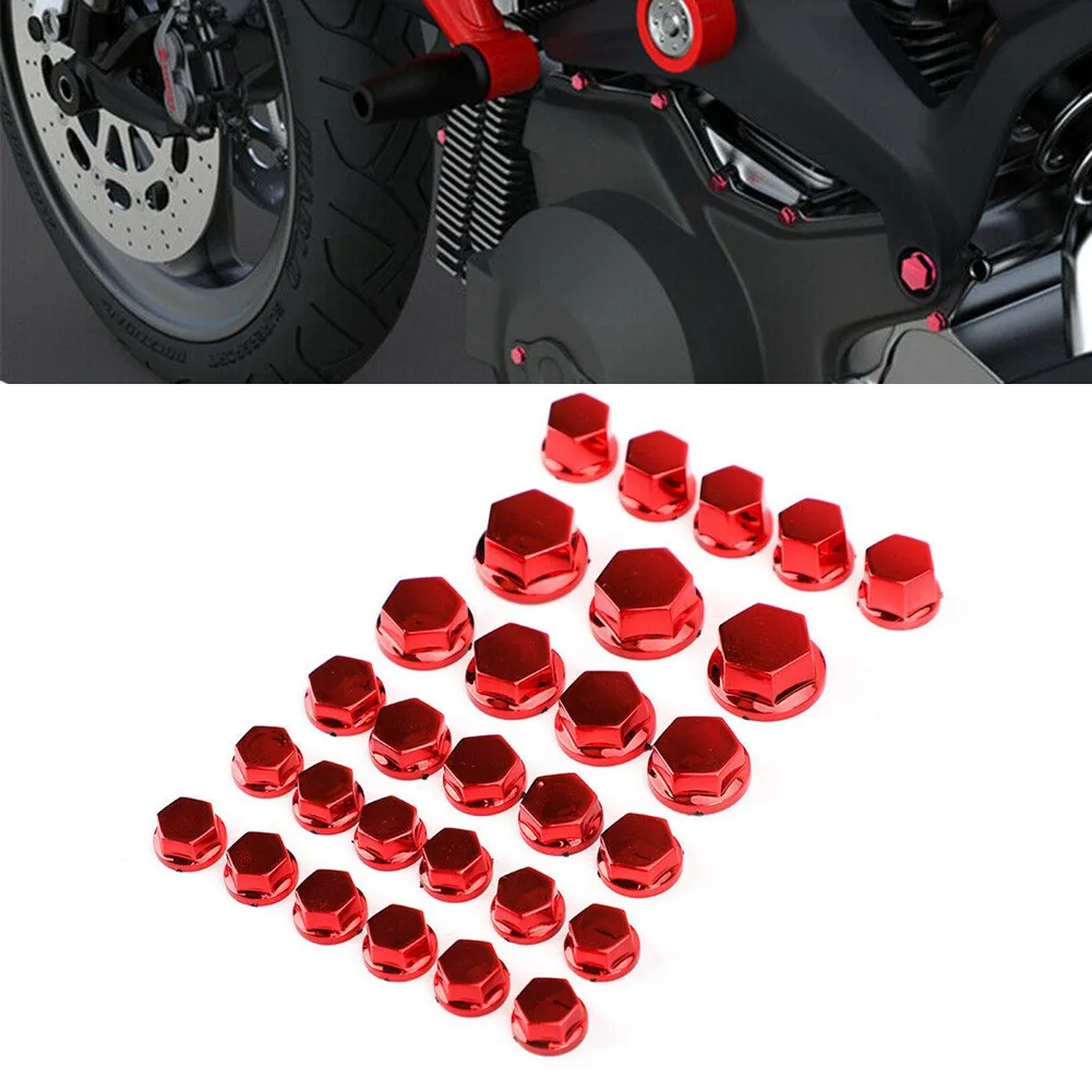 30pcs Motorcycle Red Plastic Hexagon Socket Screw Covers Bolt Nut Cap Cover Screw Covers Bolt Nut Cap Cover Accessories
30pcs Motorcycle Red Plastic Hexagon Socket Screw Covers Bolt Nut Cap Cover Screw Covers Bolt Nut Cap Cover Accessories