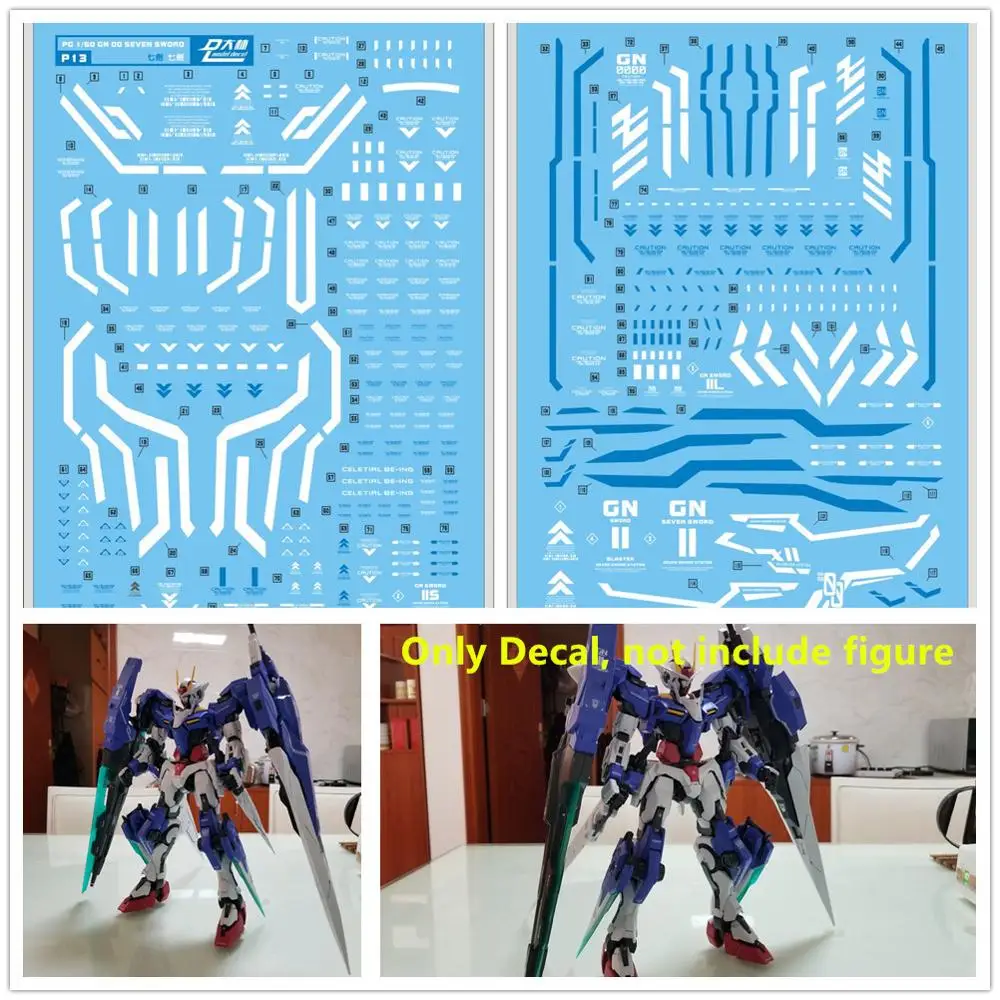 

D.L high quality Decal water paste For PG 1/60 GN 00 Seven Sword 7s model DL155