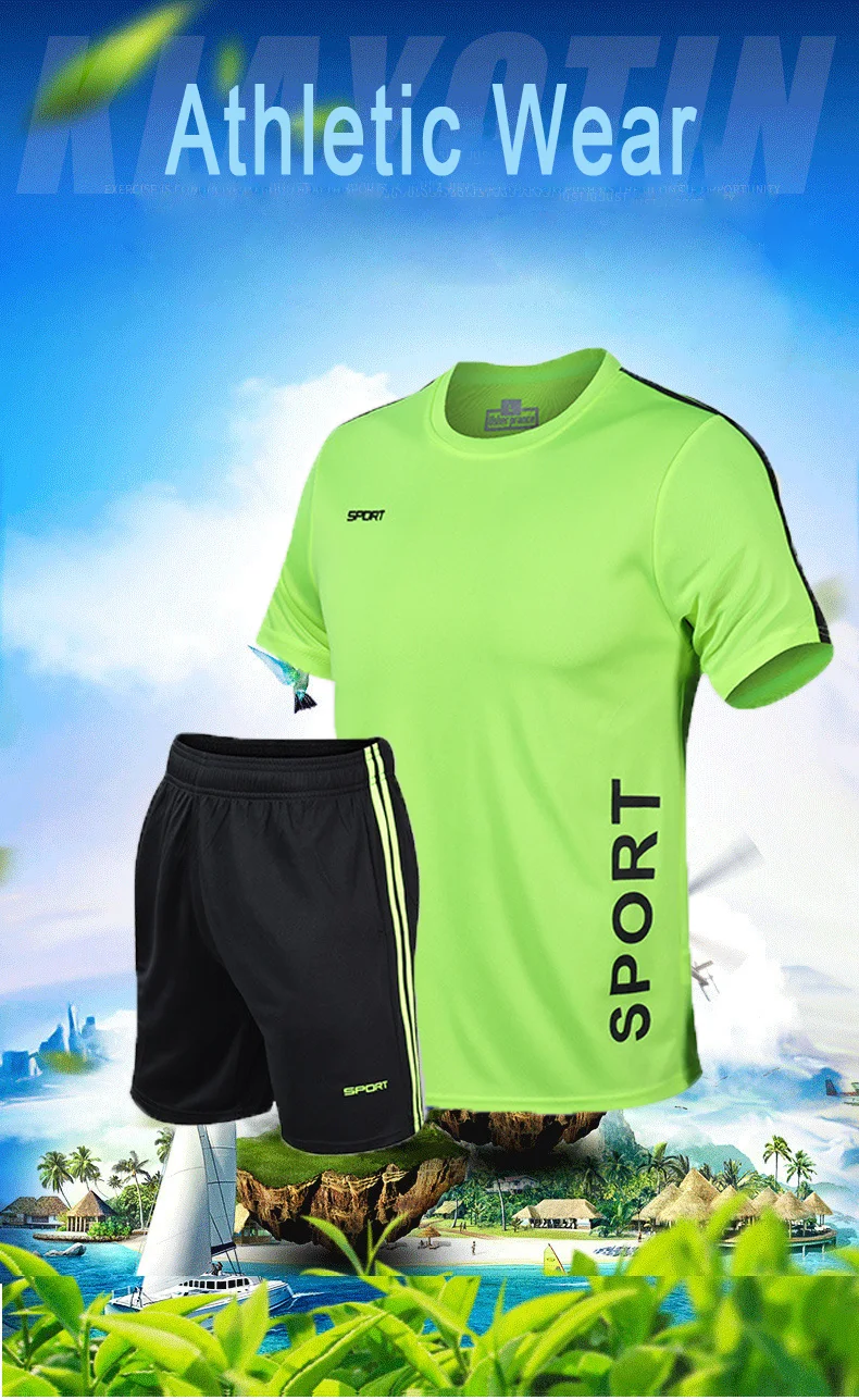 HENCHIRY Sports and Leisure Men's Summer Suit Shorts + T-shirt Two-piece Basketball Thin Mountaineering Sweatshirt Beach Fitness
HENCHIRY Sports and Leisure Men's Summer Suit Shorts + T-shirt Two-piece Basketball Thin Mountaineering Sweatshirt Beach Fitness