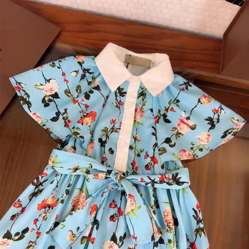 High-end children's clothing 2021 girls dress cloak element rose print dress shirt collar princess dress
High-end children's clothing 2021 girls dress cloak element rose print dress shirt collar princess dress