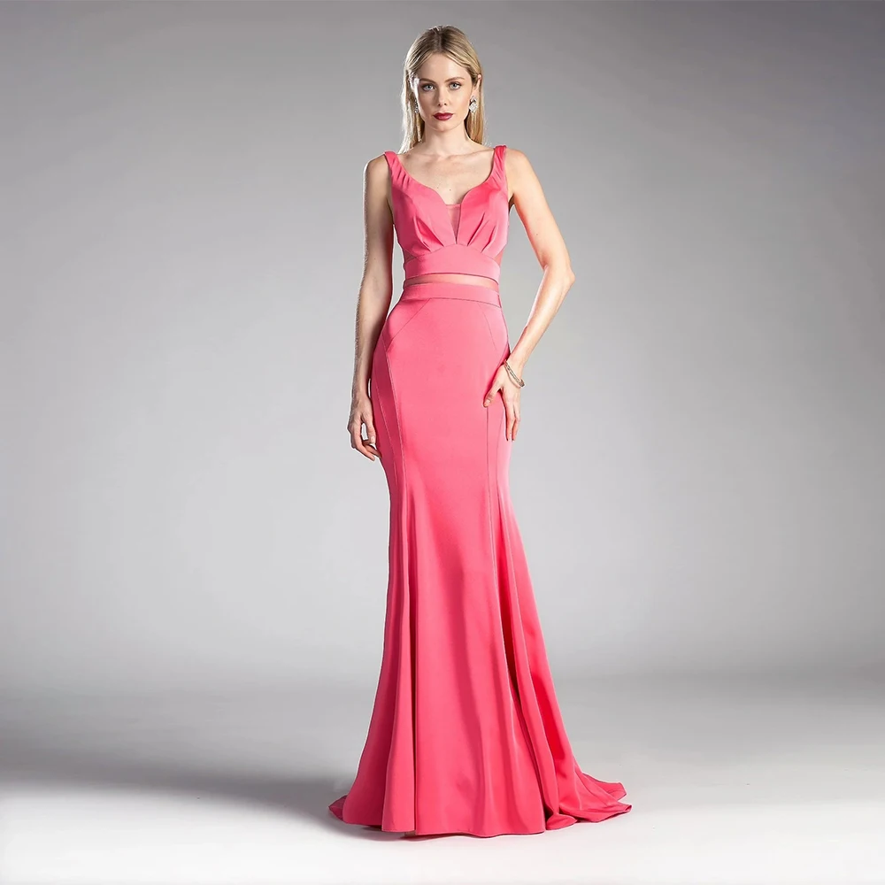 Cap Sleeve Strapless Sheath Stylish Evening Dresses Long Luxury Floor-Length Chiffon Sleeveless Pink Bridal Gowns Court Train
Cap Sleeve Strapless Sheath Stylish Evening Dresses Long Luxury Floor-Length Chiffon Sleeveless Pink Bridal Gowns Court Train