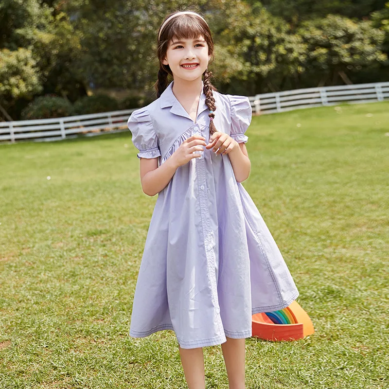 2021 New Kids Dress For Girl Summer Loose Korean Baby Teen Princess Dress Children Dresses Girl Short Sleeve Purple Clothing
2021 New Kids Dress For Girl Summer Loose Korean Baby Teen Princess Dress Children Dresses Girl Short Sleeve Purple Clothing