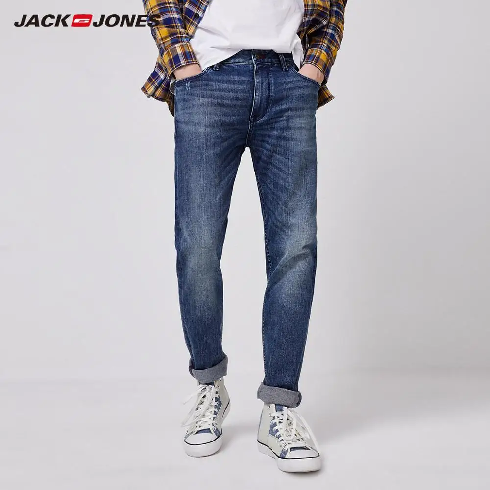 Мужские джинсы с высокой посадкой JackJones из импортной итальянской ткани