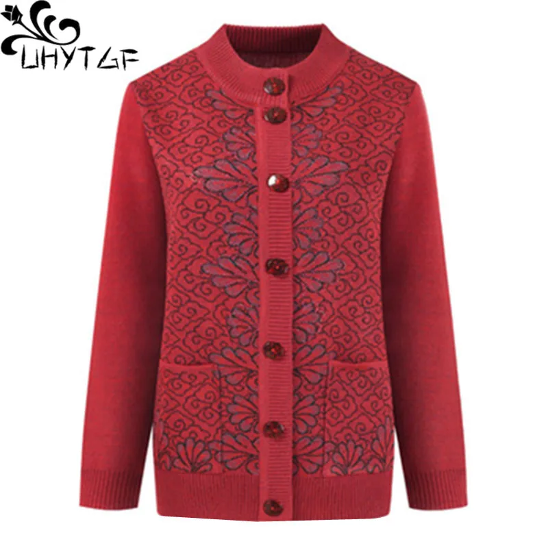 Женский трикотажный кардиган с круглым вырезом, на осень/зиму
Женский трикотажный кардиган с круглым вырезом, на осень/зиму