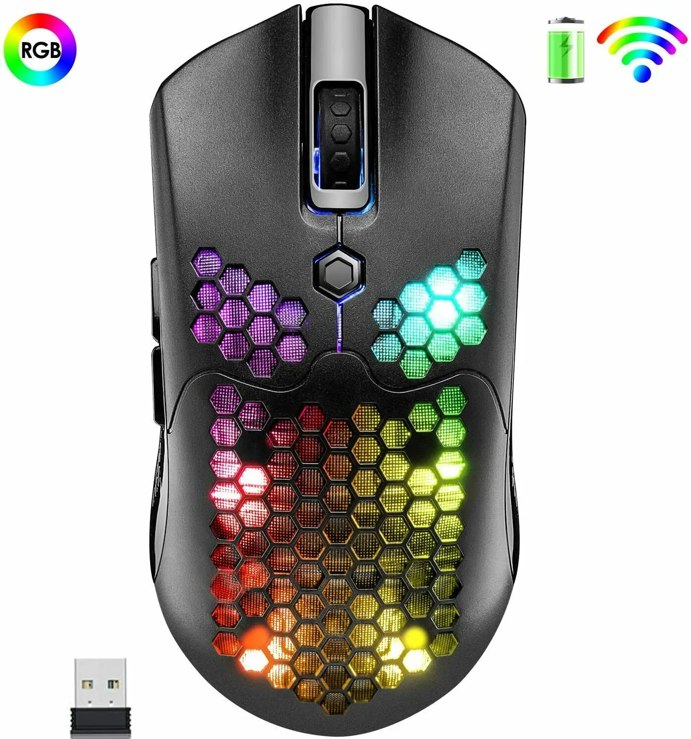 Беспроводная легкая игровая мышь 12000DPI RGB с подсветкой, 800 мАч, для ПК, ноутбука, PS4
Беспроводная легкая игровая мышь 12000DPI RGB с подсветкой, 800 мАч, для ПК, ноутбука, PS4