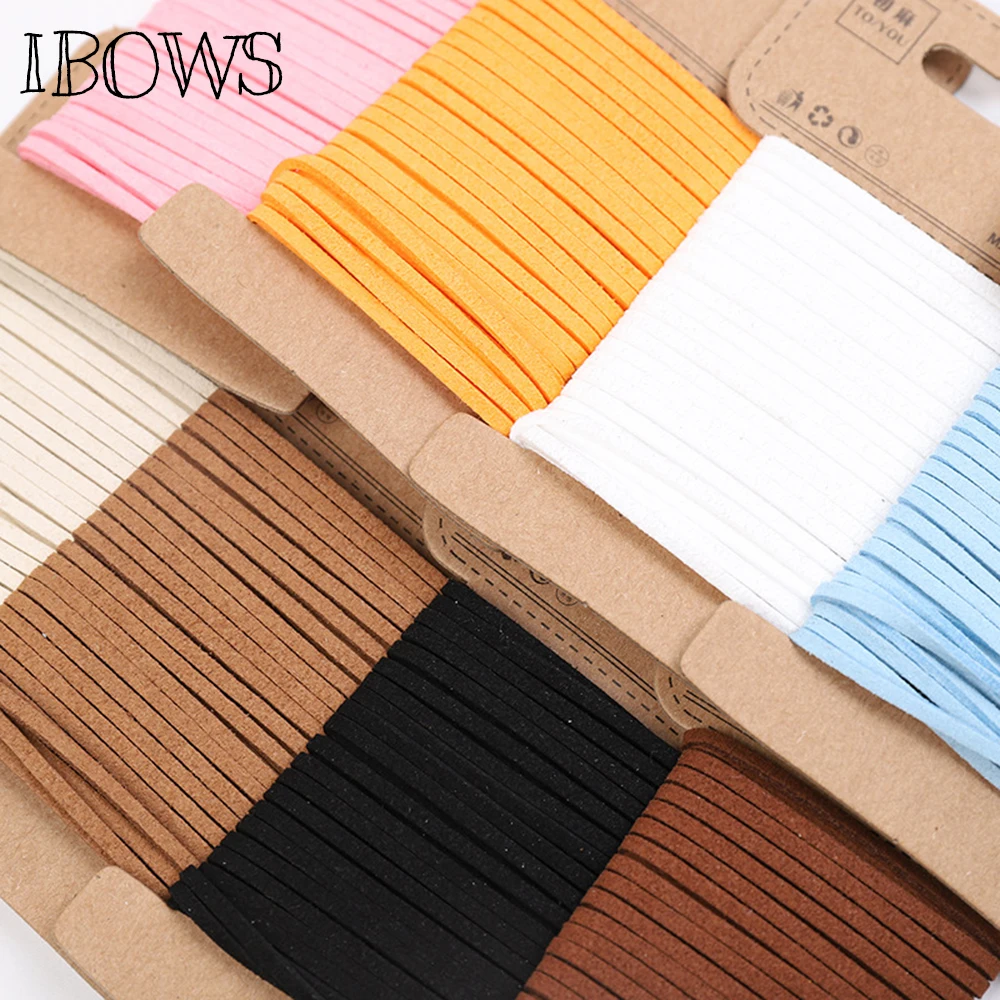 IBOWS 2mm*5m Korean Velvet Leather Rope Double Velvet Bracelet Necklace Rope DIY Jewelry Accessories Materials Gift Warrping
IBOWS 2mm*5m Korean Velvet Leather Rope Double Velvet Bracelet Necklace Rope DIY Jewelry Accessories Materials Gift Warrping