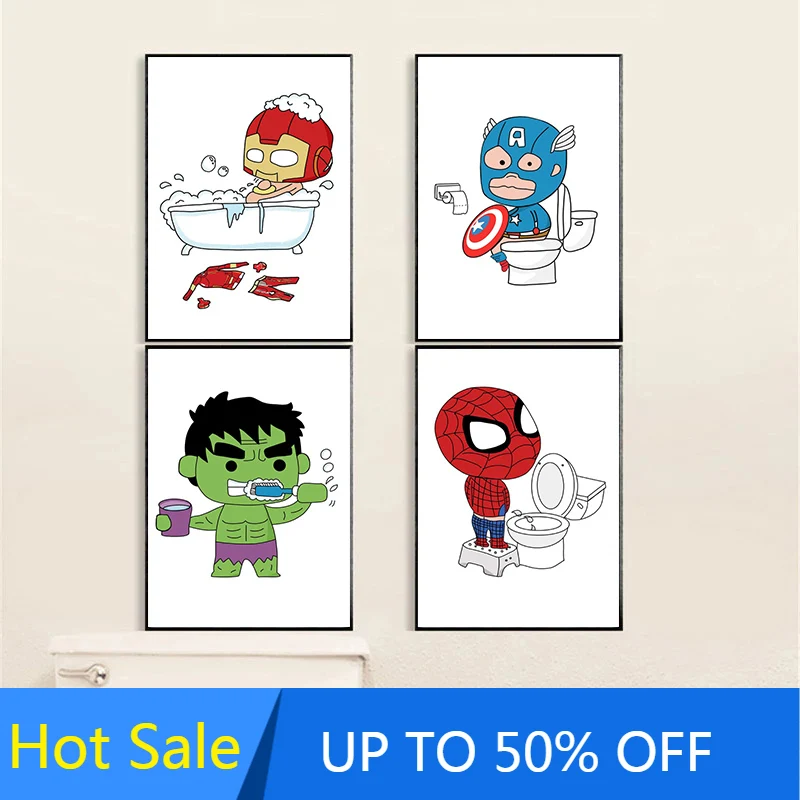 Marvel Canvas Painting The Avengers Superhero Bathroom Shower Wall Art Nordic Posters And Prints Pictures For Living Room Decor
Marvel Canvas Painting The Avengers Superhero Bathroom Shower Wall Art Nordic Posters And Prints Pictures For Living Room Decor