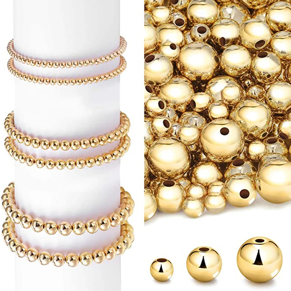 1300 Pcs Round Beaded 4 Size Smooth Metal Spacer Round Beads For Stackable Bracelet Jewelry Craft Diy
1300 Pcs Round Beaded 4 Size Smooth Metal Spacer Round Beads For Stackable Bracelet Jewelry Craft Diy