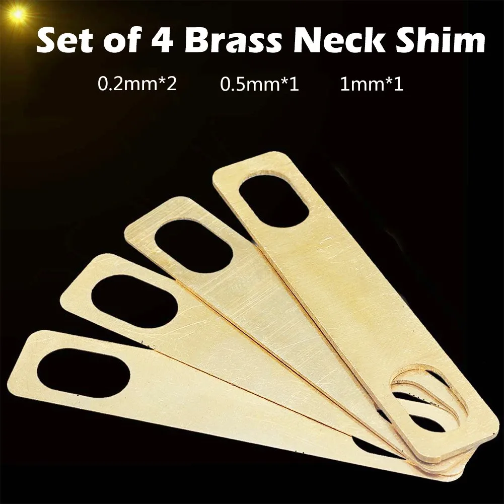 4 Pcs Gold Guitar Neck Shim 0.2/0.5/1mm Durable Heightening Gasket Bass Brass Tools Instrument Guitar Accessories Replacement
4 Pcs Gold Guitar Neck Shim 0.2/0.5/1mm Durable Heightening Gasket Bass Brass Tools Instrument Guitar Accessories Replacement