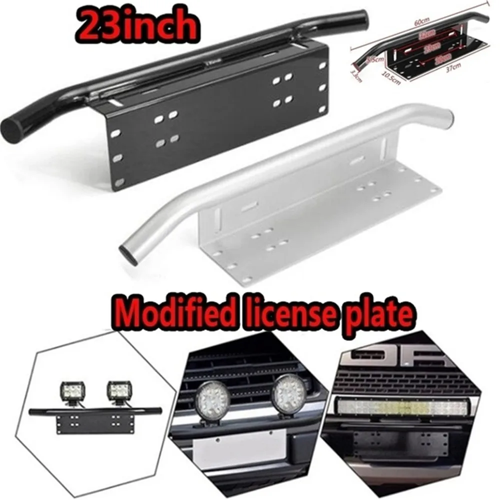 23in Car Front Bumper License Plate Mount Bracket Aluminium Bull Bar Style Holder For Driving Light Bar Car Jeep Truck SUV
23in Car Front Bumper License Plate Mount Bracket Aluminium Bull Bar Style Holder For Driving Light Bar Car Jeep Truck SUV